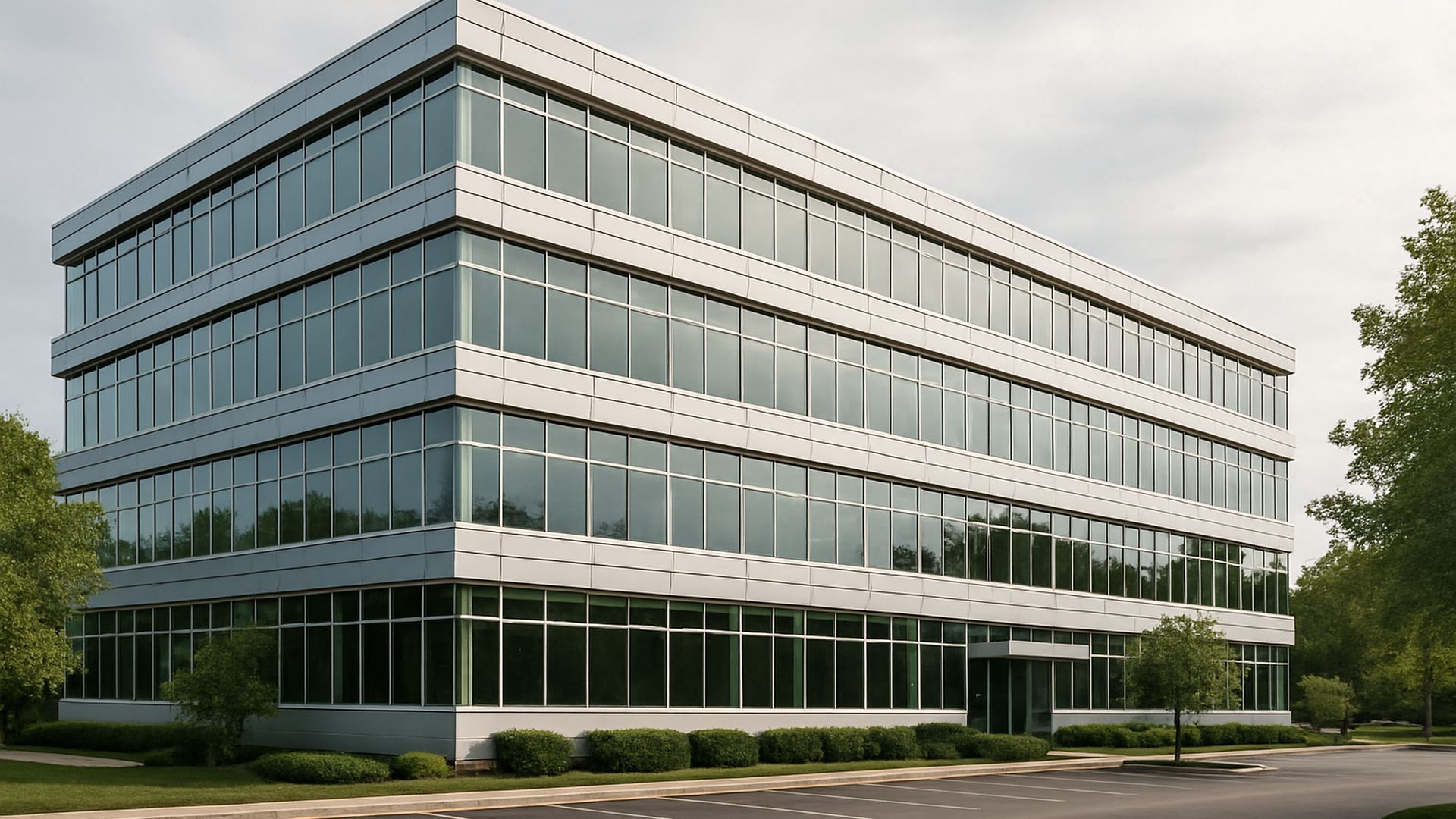 Office property exterior — representative photography
